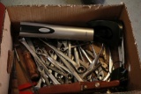 Box of Wrenches, Knives, Electric Wine Opener