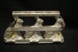 Triple Rabbit Chocolate Mold