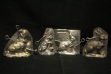 4 Rabbit Chocolate Molds