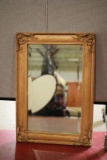 Small Gold Frame Bevelled Mirror
