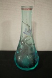 Thick Glass Oriental Vase