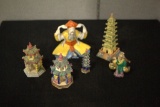 6 Oriental Figurines