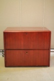 Cherry Finished Filing Cabinet