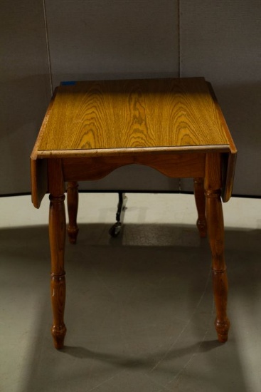 Oak Finished Drop Leaf Table