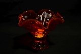 Orange Viking glass Bowl