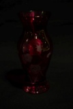 Cut Ruby Vase