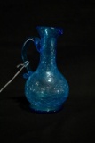 Crackle Glass Pitcher