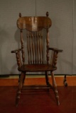 Victorian Leather Bottom Chair