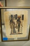 2 Egyptian Paintings on Papyrus Paper