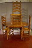 Ethan Allen Maple Table and Chairs