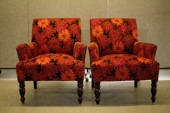2 Floral Arm Chairs