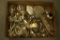 Box of Assorted Silver Plate