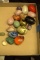 18 Gem Stone & Glass Eggs, 1 Cinnabar Egg