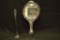 Silver Plated Candle Stick, & Silver Plated Hand Held Mirror
