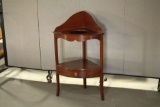 Period Mahogany Corner Wash Stand