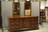 Pennsylvania House Cherry Dresser with Double Mirrors