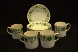 7 Saucers & 4 Cups Made by Staffordshire Fine Bone China