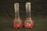 Pair of Vases With Silver Top