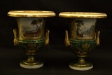 Pair of Procelain Mantle Vases