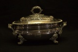 Silver Plate Covered Serving Platter