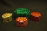 4 Oriental Trinket Boxes