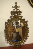 Ornate French Style Gold Framed Mirror