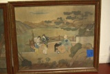 Pair of Oriental Water Color Paintings