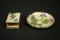 Cloisenne Match Box & Small Plate