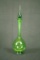 Hand Blown Green Glass Decanter