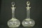 Pair of Glass Decanters