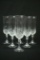 6 Cut Glass Champagne Glasses