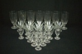 27 Pieces of Bubble Pattern Stemware