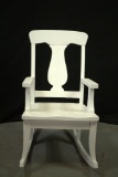 1 White Painted Child's Rocker