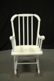 1 White Painted Child's Rocker