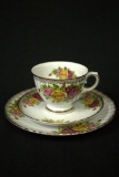 4 Single Tea Services, Cup, Saucer, & Plate