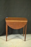 Mahogany Inlay Drop Leaf Table