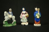 3 Porcelain Hand Painted Figurines