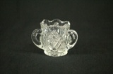 Cut Glass Tri-Handled Toothpick Holder