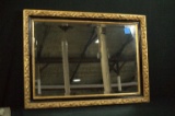 Gold Framed Mirror With Black Trim