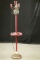 Metal Pole Lamp With Clock