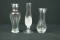 3 Glass Vases