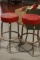 2 Metal Shop Stools