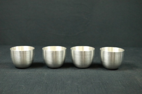 4 Kirk Stieff Pewter Cups