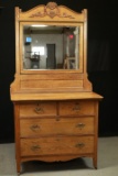 Oak Dresser with Mirror