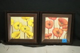 2 Framed Flower Prints