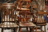 7 Assorted Wooden Chairs