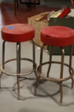 2 Metal Shop Stools