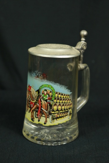 Glass Beer Stein