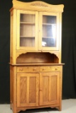 Antique Oak China Hutch