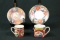 2 Oriental Cups & Saucers